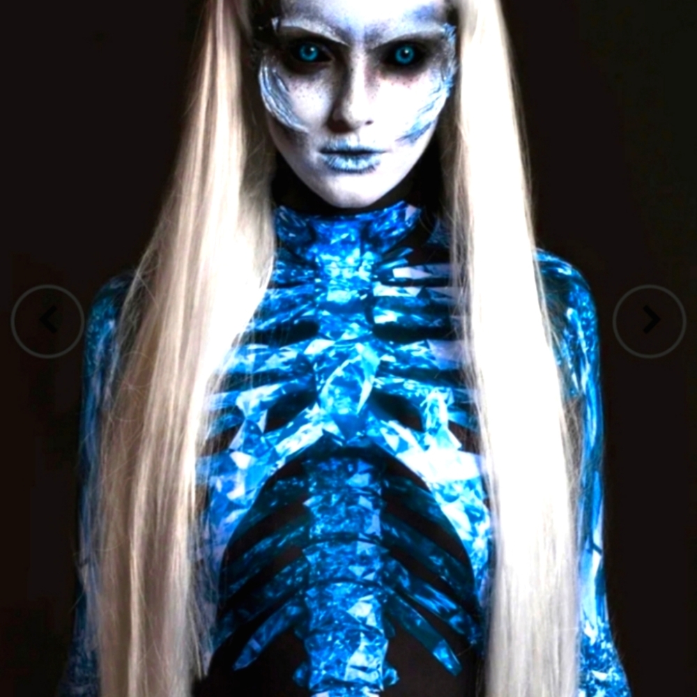 ICE QUEEN SKELETON BODYSUIT BADINKA